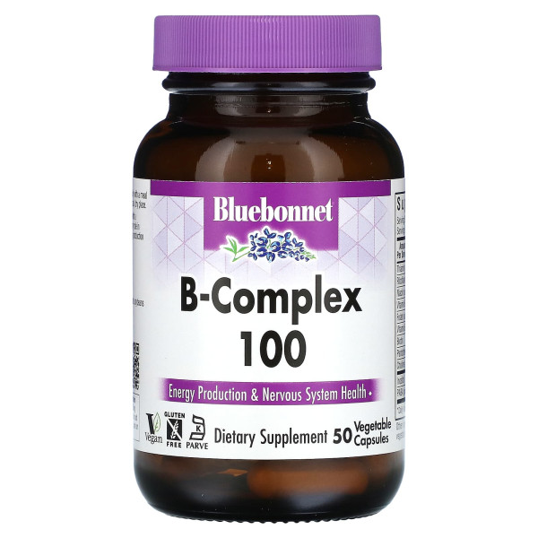 Комплекс витаминов В Bluebonnet Nutrition (B-Complex 100) 50 капсул