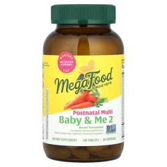 Мультивітаміни для післяпологового періоду MegaFood (Baby and Me 2 Postnatal Multi) 60 таблеток