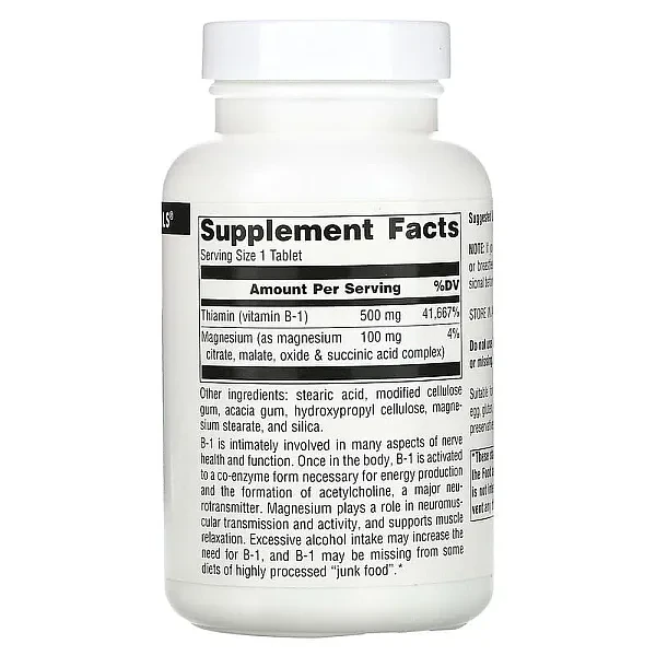 Вітамін В1 тіамін Source Naturals  (Vitamin B1) 100 таблеток