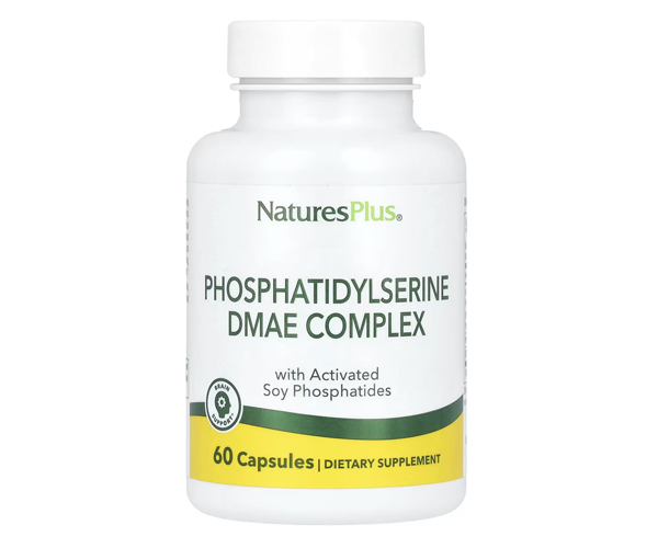 Комплекс Фосфатидилсеріну і ДМАЕ Natures Plus (DMAE Phosphatidylderine) 60 капсул
