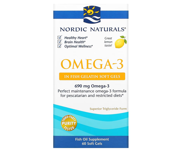 Омега-3 Nordic Naturals (Omega-3) 1000 мг 60 капсул