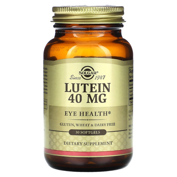 Лютеїн Solgar  (Lutein) 40 мг 30 капсул