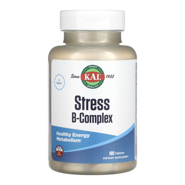 Комплекс против стресса с витаминами группы B KAL (Stress B Complex) 100 таблеток