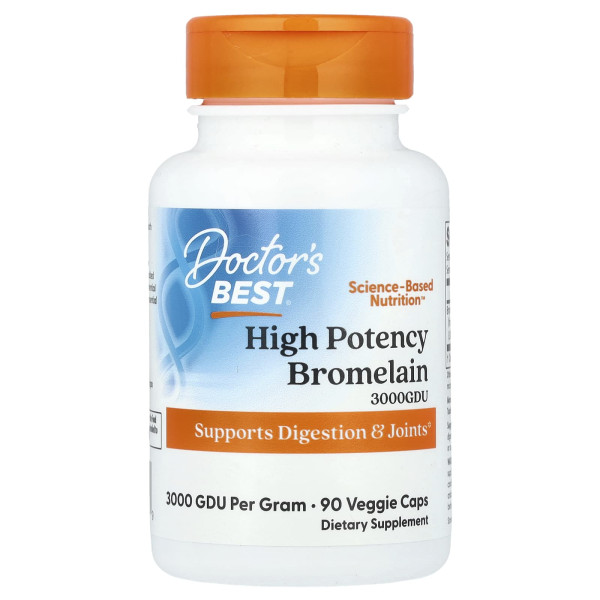 Бромелайн Doctor's Best (Bromelain) 500 мг 90 капсул