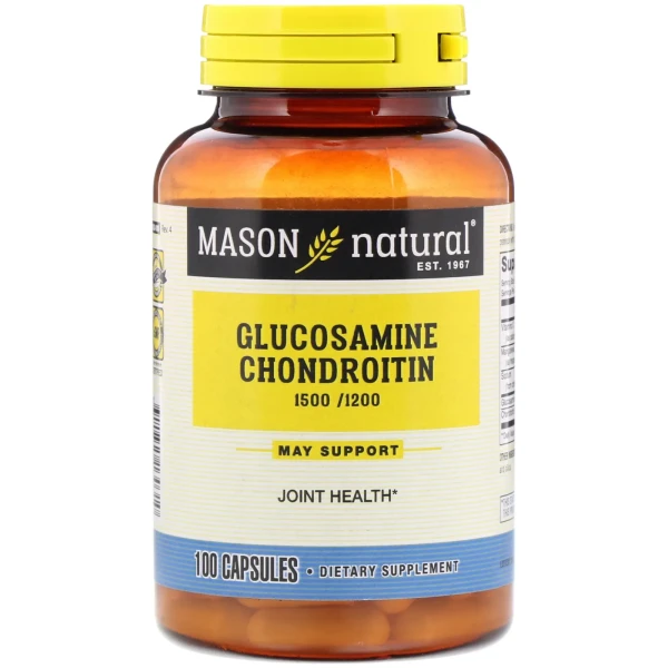 Глюкозамін Хондроїтин Mason Natural  (Glucosamine Chondroitin) 1500 мг/1200 мг 