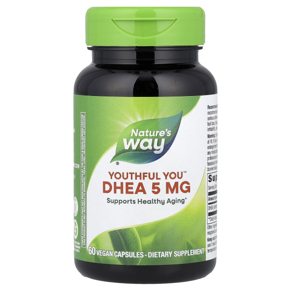 Стероїдний гормон дегідроепіандростерон для молодості Nature's Way (DHEA) 5 мг 60 капсул
