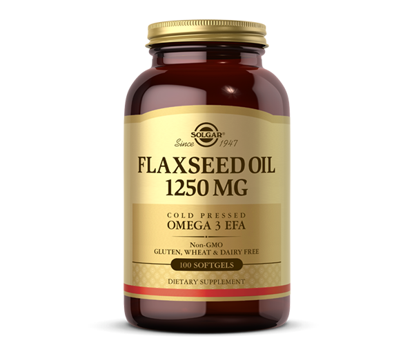 Лляна олія Solgar (flaxseed oil) 1250 мг 