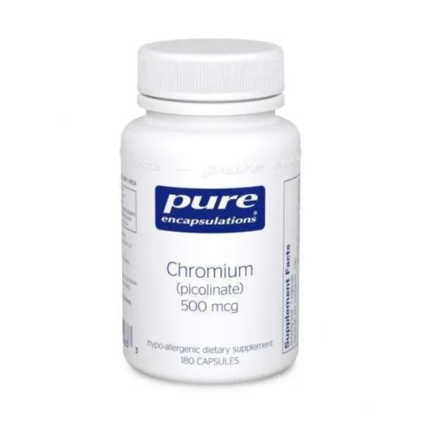 Хром піколінат Pure Encapsulations  (Chromium picolinate) 500 мкг 180 капсул