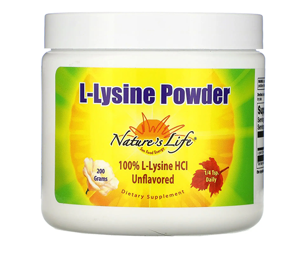 L-лізин  Nature's Life (L-Lysine Powder) 435 мг 200 г