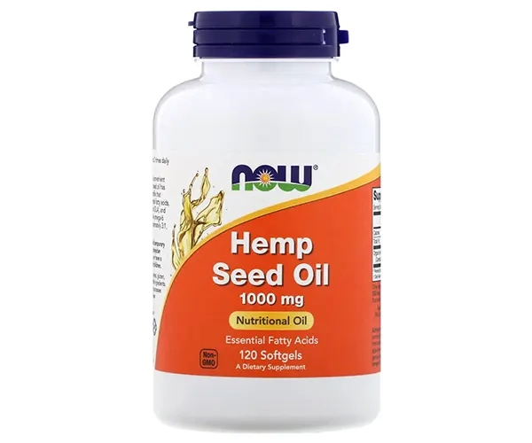 Конопляна олія NOW Foods  (Hemp Seed Oil) 1000 мг 120 капсул