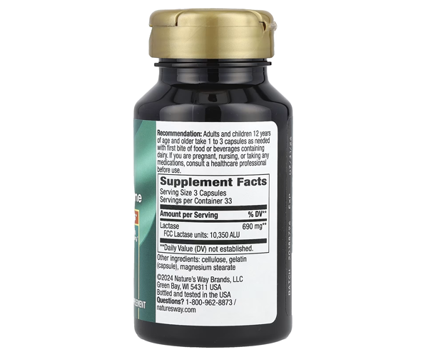 Лактаза Nature's Way  (Lactase) 690 мг 100 капсул