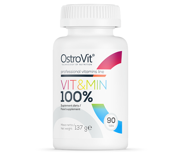 Вітаміни та мінерали для спортсменів Ostrovit (Vit&Min) 90 таблеток