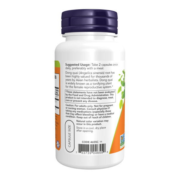 Дягіль лікарський NOW Foods  (Dong Quai) 520 мг 100 капсул