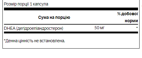 ДГЕА Swanson  (DHEA) 50 мг 120 капсул