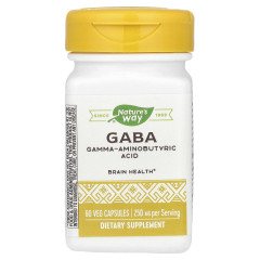 Гамма-аминомасляная кислота Nature's Way (GABA) 250 мг 60 капсул
