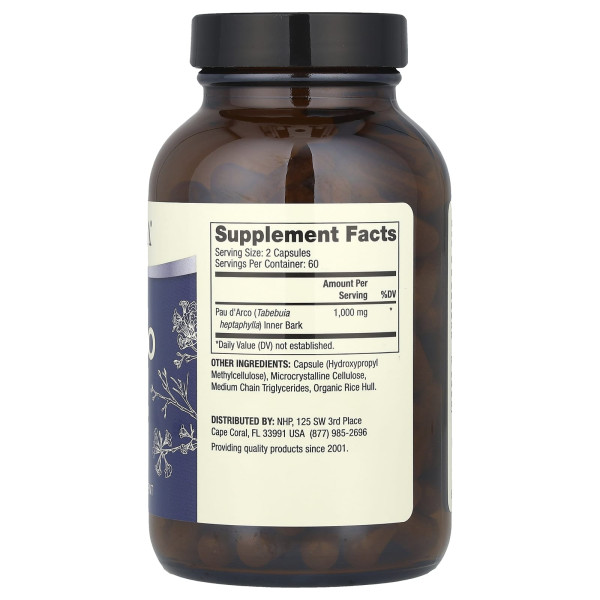 Пау Дарко Dr. Mercola  (Pau D'Arco) 1000 мг 120 капсул