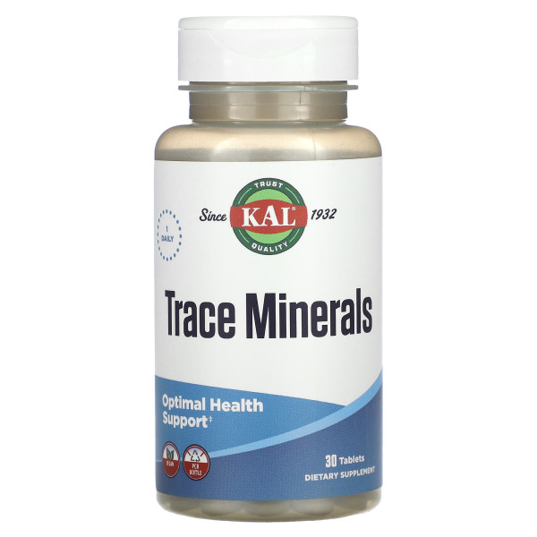 Минералы KAL (Trace Mineral) 30 таблеток