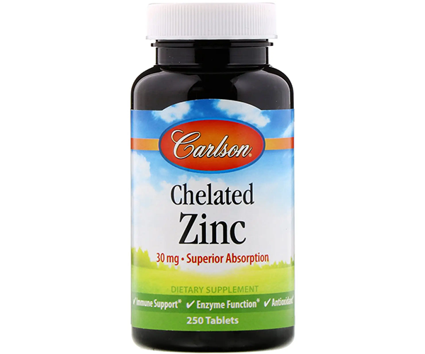 Цинк хелатный Carlson Labs (Chelated Zinc) 30 мг 