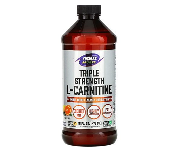 Л-Карнітин рідкий NOW Foods (L-Сarnitine) цитрусовий 3000 мг 473 мл рідини
