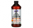 Л-Карнітин рідкий NOW Foods (L-Сarnitine) цитрусовий 3000 мг 473 мл рідини
