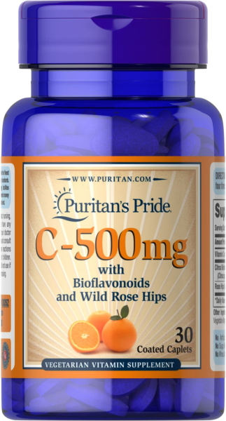 Витамин C с биофлавоноидами и шиповником Puritan's Pride (Vitamin C with bioflavonoids&rose hips) 500 мг 