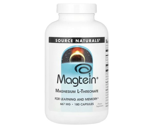 Магтеін Магній L-треонат Source Naturals (Magtein) 667 мг 