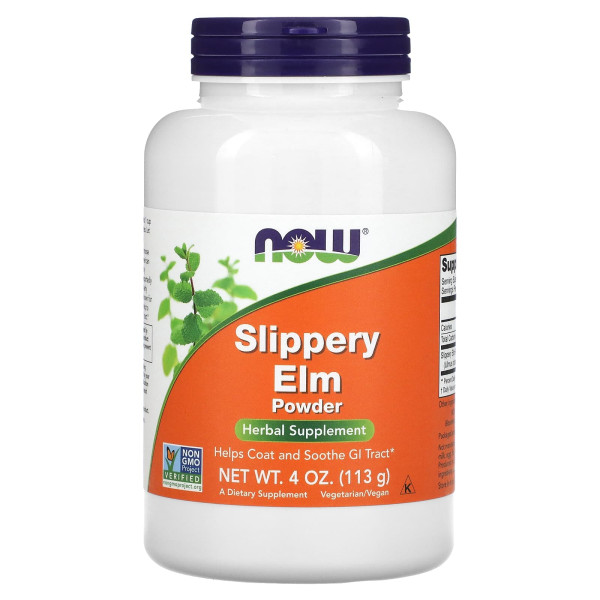 Скользкий вяз NOW Foods (Slippery Elm) 113 г