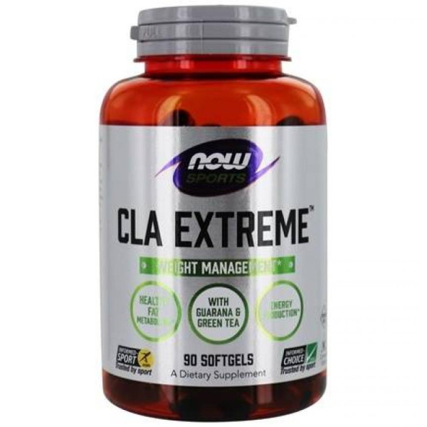 Конъюгированная линолевая кислота Now Foods (CLA Extreme) 750 мг 90 капсул