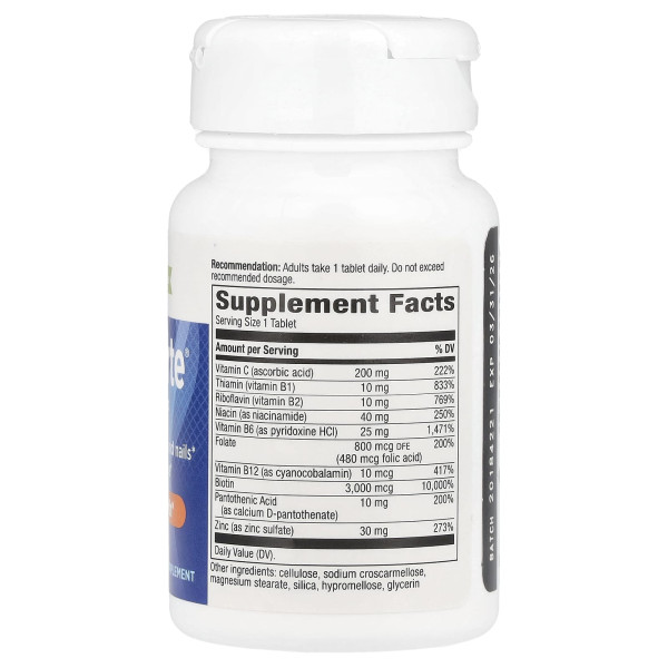 Біотин Форте з цинком Nature's Way   (Biotin Forte with Zinc) 60 таблеток