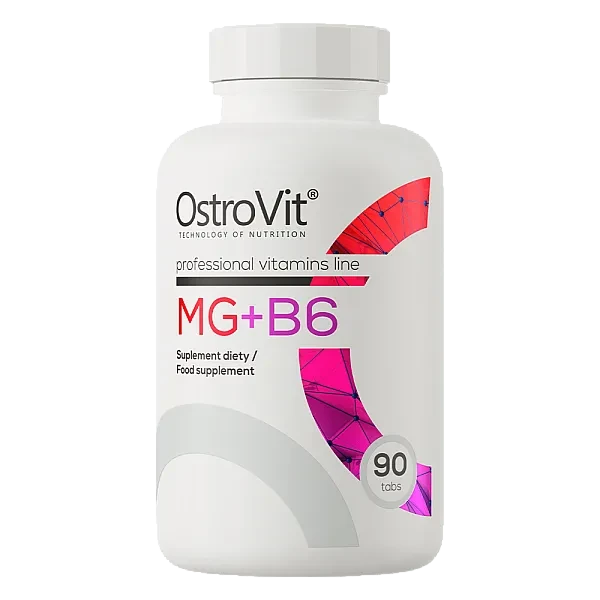 Магній та вітамін В6 Ostrovit  (Mg + B6) 90 таблеток