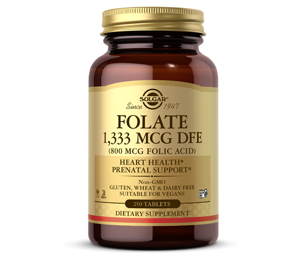 Фолиевая кислота в таблетках Solgar (Folic acid) 800 мкг 250 таблеток