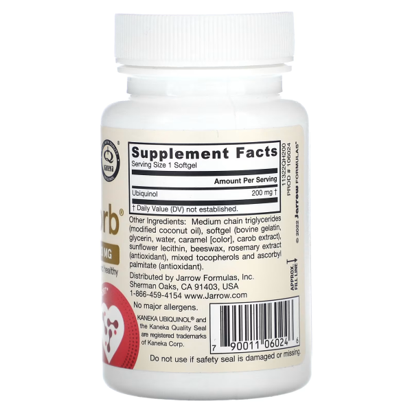 Убихинол QH-absorb Jarrow Formulas (Коэнзим CoQ10), 200 мг