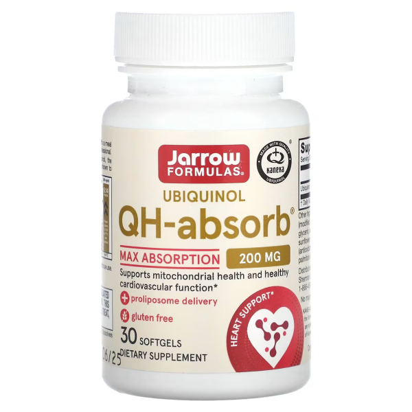 Убихинол QH-absorb Jarrow Formulas (Коэнзим CoQ10), 200 мг