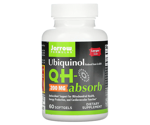 Убихинол QH-absorb Jarrow Formulas (Коэнзим CoQ10), 200 мг