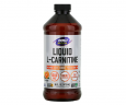 Л-Карнитин жидкий NOW Foods (L-Carnitine) 1000 мг 473 мл с цитрусовым вкусом