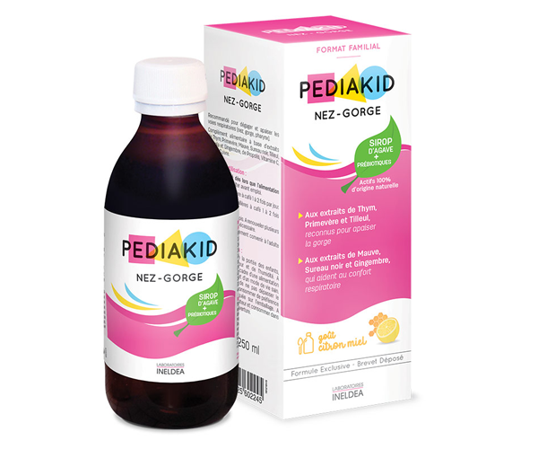 Сироп для горла-носа для детей Pediakid (Nez-Gorge) с лимонным вкусом