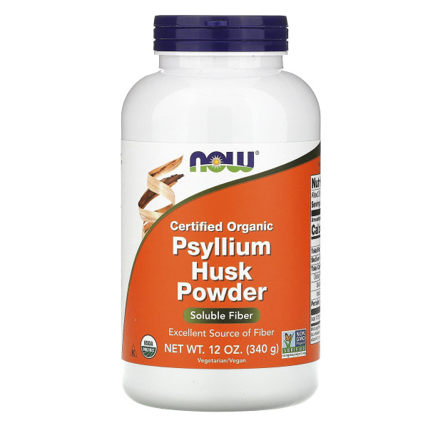 Лушпиння насіння подорожника NOW Foods (Whole Psyllium Husk) 340 г