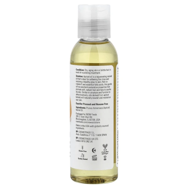 Абрикосова олія NOW Foods  (Apricot Oil) 118 мл