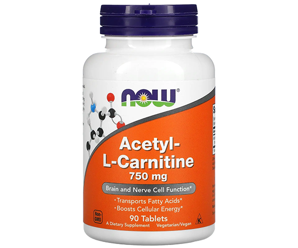 Ацетил-Л-карнитин NOW Foods (Acetyl-L-Carnitine) 750 мг 90 таблеток