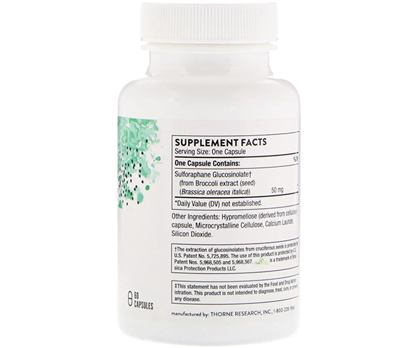 Экстракт Брокколи Thorne Research (CRUCERA-SGS) 60 капсул