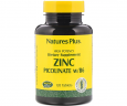 Піколінат цинку з вітаміном B6 Natures Plus (Zinc Picolinate B6) 120 таблеток