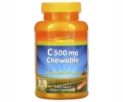 Вітамін С Thompson   (Vitamin C) 500 мг 60 жувальних таблеток зі смаком апельсину