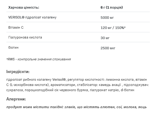 Рибний Колаген Alldeynn Collarose Allnutrition 150 г