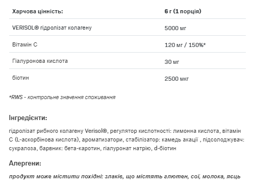 Рибний Колаген Alldeynn Collarose Allnutrition 150 г