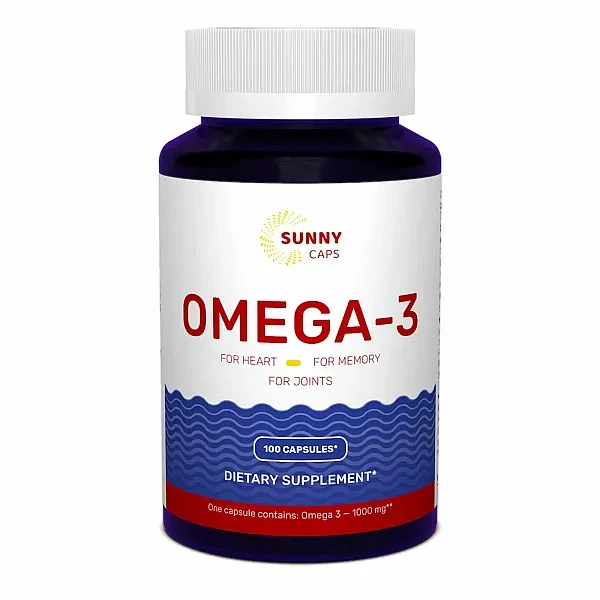 Омега-3 рыбий жир Sunny Caps (Omega-3 Active Powerful) 1000 мг 100 капсул