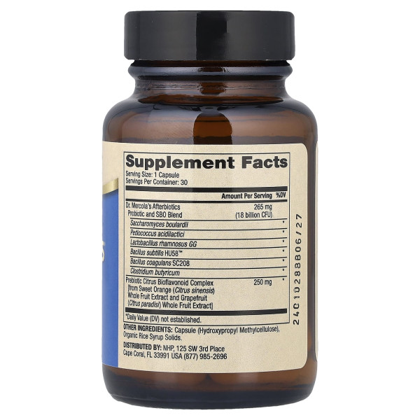 Пробіотична формула Dr. Mercola (Complete Afterbiotics) 18 млрд КУО 30 капсул