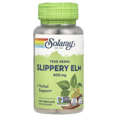 Скользкий Вяз Solaray (Slippery Elm) 400 мг 100 капсул