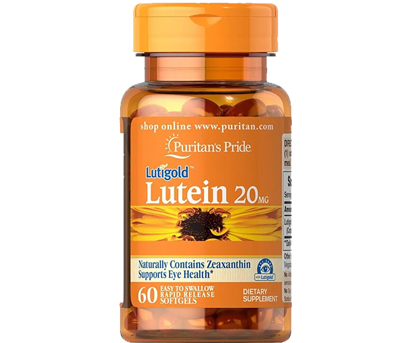 Лютеїн для зору із зеаксантином Puritan's Pride (Lutein with Zeaxanthin) 20 мг