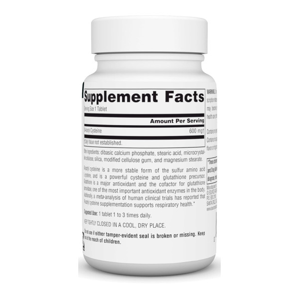 N-ацетилцистеїн Source Naturals N-Acetyl Cysteine 1000 мг 60 таблеток