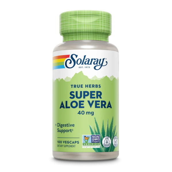 Концентрат гелю Алое Віра Solaray Super Aloe Vera Gel 8000mg 100 капсул Solaray